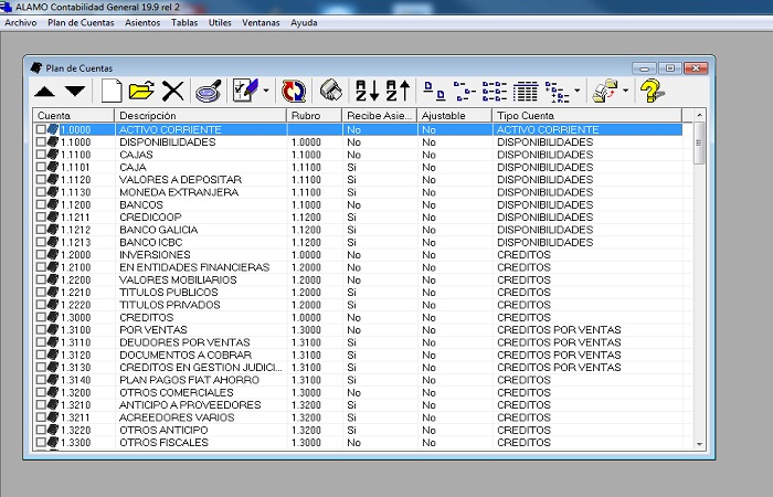 Plan de cuentas flexible y adaptable